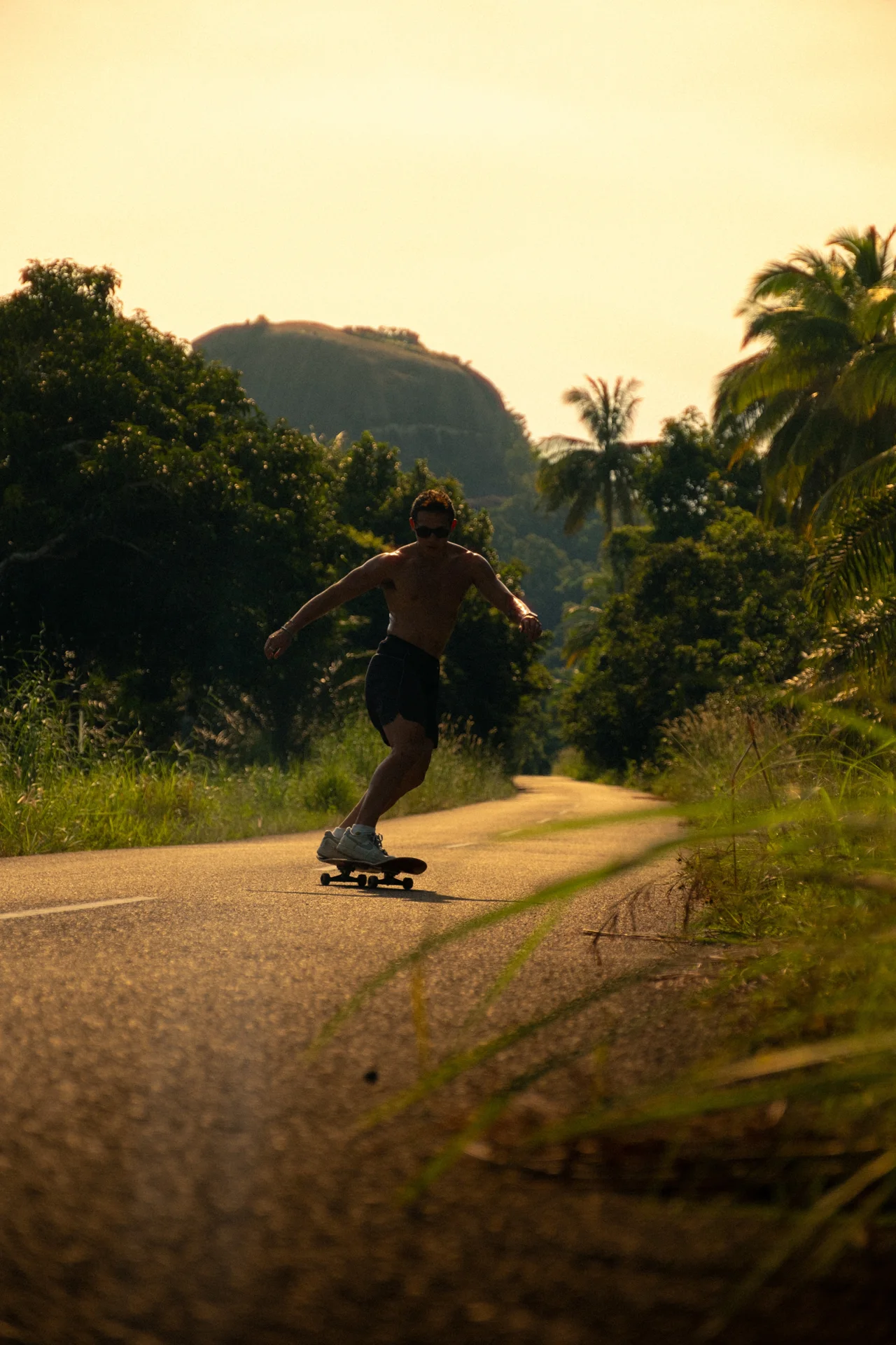 In motion