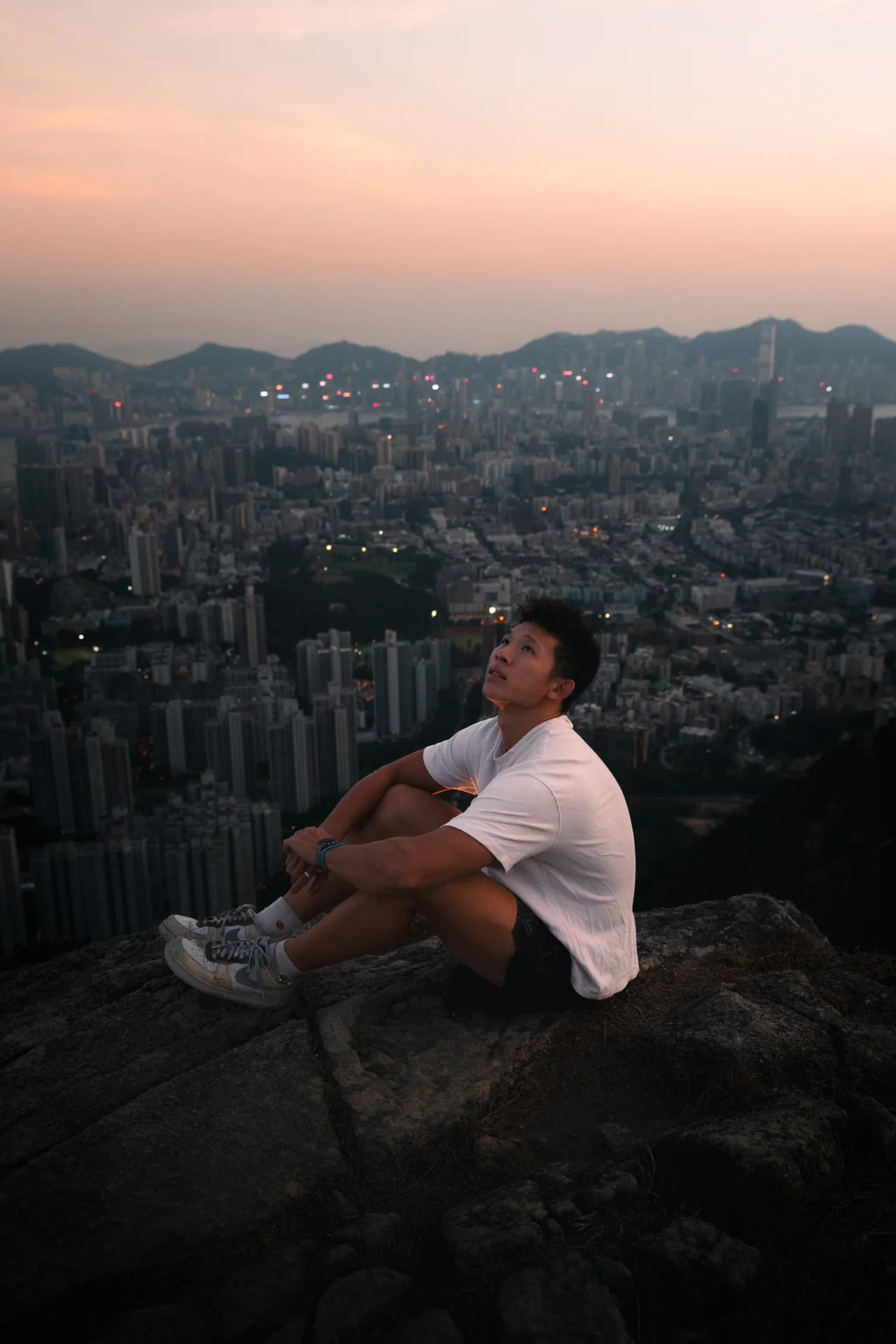 Above the city