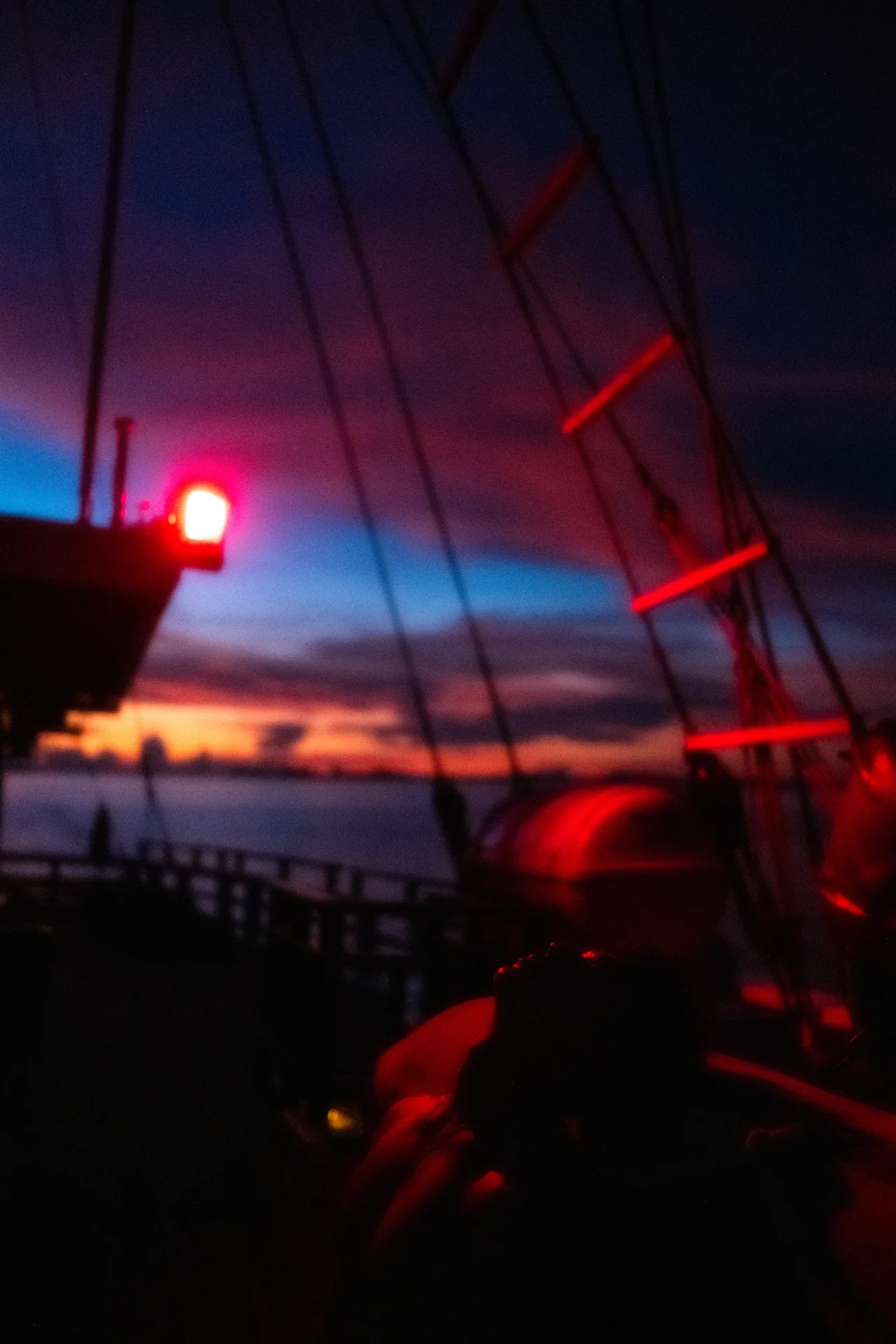 Red light, blue hour